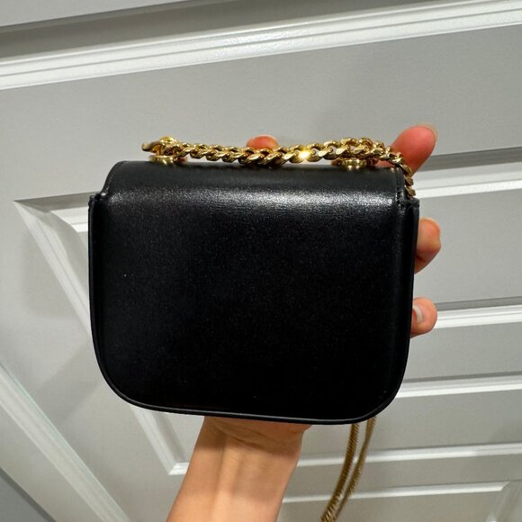 CELINE MINI CHAIN CLAUDE in Shiny calfskin - Picture 2 of 4